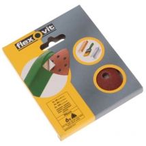 Flexovit Delta Hook & Loop Sanding Sheets 94mm Medium 80G (Pack 6) FLV26400