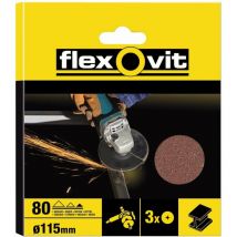Flexovit - Aluminium Oxide Fibre Discs 115mm Medium 50G (Pack 10) FLV27561