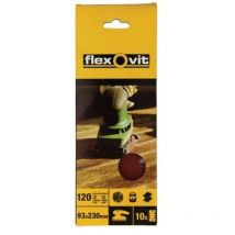 1/3 Sanding Sheets Perforated Fine 120 Grit (Pack 10) - Flexovit