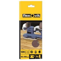 Flexovit - 1/3 Sanding Sheets Perforated Fine 120 Grit (Pack 10) FLV26336