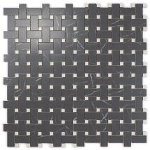 Fliese In Marmoroptik Viena Kohle Mosaik Mesh 30x30 Cm