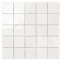 Fliese Morocco Weiß 10x10 Cm