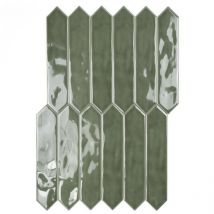 Fliese Picket Moosgrün 5x25 Cm