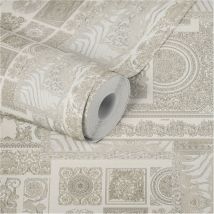 A.s.creations - Versace Barocktapete Silber 370485 370485
