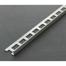 Proline - Fliesenschiene als Winkelprofil, Edelstahl (V2A) gebürstet, Länge 2,50 m 10 mm Fliesenprofil