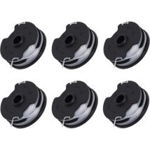 Fliti Pack of 6 replacement spools for Parkside prta 20-Li C3 cordless trimmer IAN351753