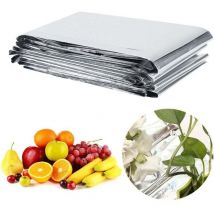 Aiperq - fliti Plant Reflective Film Silver Grow Tent Planting Garden Accessories for Greenhouse 210 x 120 cm