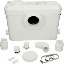Aquari Ultra Sanitary Macerator Bath Sink Shower Waste Pump White 3 Inlets