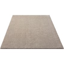 Floornovo Hochflor Teppich Beige Einfarbig - 110 X 60 Cm - Besonders Weicher Teppich Wohnzimmer & Badezimmerteppich - Pflegeleicht - Vielseitig 
