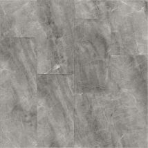 Floornovo - Neuheit Klickfliese ohne Verkleben 600 x 294 x 9 mm die erste Fliese zum Klicken Kalkstein Marmoroptik Supermatt Grau Bodenbelag