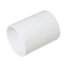Floplast - WS08W 40mm Straight Coupling abs Solvent White