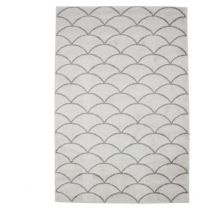 Thedecofactory - venise - Tapis motif rosace ethnique écru 133x190