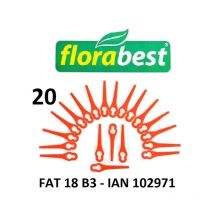 Florabest - 20 Kunststoffmesser Akku Rasentrimmer fat 18 B3 - 102971 PA6