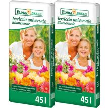Floragard FloraGreen Blumenerde mit Guano, Pflanzerde, Gartenerde, Kübelpflanzenerde, Topferde