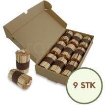 Floranica - Feueranzünder 9 Stück Anzündholz Umweltfreundlicher Anmachholz Anzünder aus Holz und Wachs Brenndauer 20 min Grillanzünder Outdoor