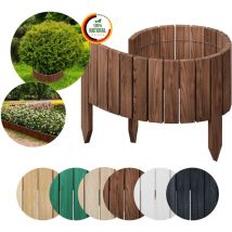 Beeteinfassung 100 x 20 cm Braun Rasenkante - Floranica
