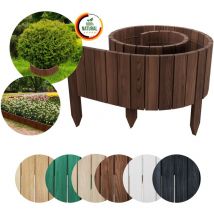 Rollborder ii Gartenzaun 200x30 cm Braun - Floranica