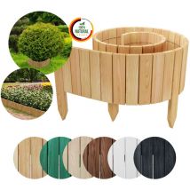 Rollborder ii Gartenzaun 200x20 cm Natur - Floranica