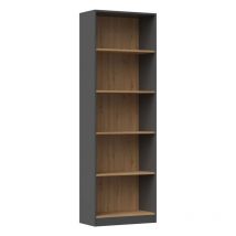 Topeshop - florence - Bookcase with 5 shelves - Dimensions 182x60x30 cm - Bookcase