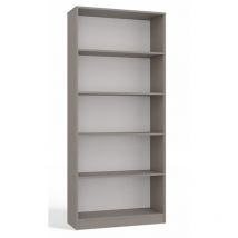 FLORENCE - Librería con 5 estantes - Dimensiones 182x80x30 cm - Unidad de almacenamiento de libros