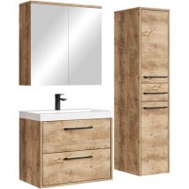 Badmöbel Komplettset Florence 60 X 35 Cm Kastanie Eiche - Badezi