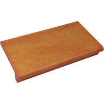 Ammonit Keramik - Florentinerschenkel Spaltplatte 24 x 13 x 4 cm herbstfarben Spaltplatte