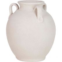 Florero Ceramica Blanca 35x35x40 Cm