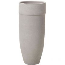 Florero Ceramica Gris 24x24x60 Cm