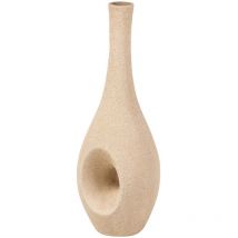 Florero Ceramica Marron 15x15x40 Cm