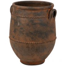Florero Ceramica Marron 40x40x50 Cm