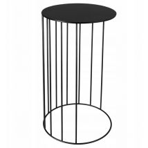 Loft - Florero de metal de pie 50 cm, mesa de alambre