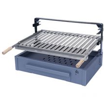 38973 - Soporte Barbacoa con Cajón y Parrilla Inoxidable 600 x 430 x 420 mm. - Flores Cortes