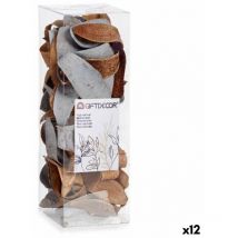 Flores decorativas natural marrón 9 x 27 x 9 cm (12 unidades)