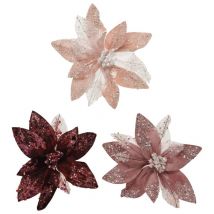 Flores navideñas surtidas Ø18 cm