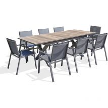 Floride - 8-Sitzer-Garten-Essgruppe ausem Aluminium Dcb Garden