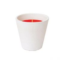 Terrakotta-Glas mit Geraniol-Kerze gegen Mücken - Flortis