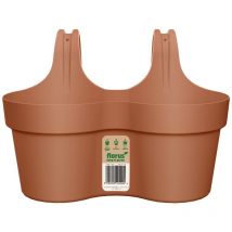 Florus Balconetta Paris Balcony Hanger Duo Terracotta