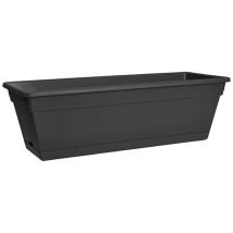 Jardinière anthracite – 60 cm – Support et plateau pour jardinière – Forme, Matières, Largeur, Longueur, Hauteur – Florus