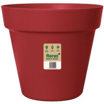 Pot de fleurs Paris 25 cm – Plastique recyclé – 6,5 L – Résistance UV et gel – FLORUS