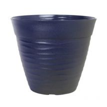 Fargro - Flow Pot 30cm Diameter Blue Flat Rim Plastic Patio Planter
