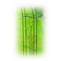 Flower 6 Sided Gazebo (Inc Ground Spikes) Garden Feature - Solid Steel