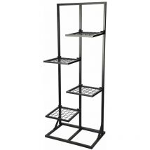 Progarden - Flower Rack with 4 Shelves 40x27x102 cm Black