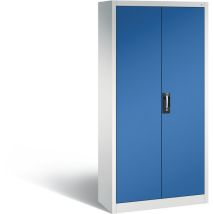 C+p Werkzeugschrank Mit Drehtüren, Innen 4 Böden, H1950xb930xt400mm Front Enzianblau Korpus Lichtgrau