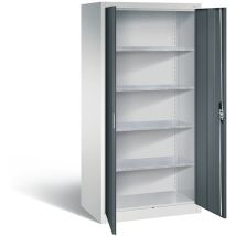 C+p Werkzeugschrank Acurado, H1950xb930xt600mm, Front Anthrazitgrau, Korpus Lichtgrau (8922-00)