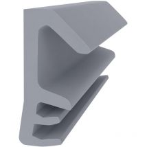 Flügelfalzdichtung Für Holzelemente Und Holzfenster - Grau - 6 Meter - 12 Mm Falzhöhe - Fenster- Und Türdichtung Flügel - Zimmertürdichtung Gummi