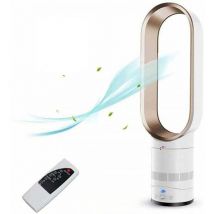 Debuns - Flügelloser elektrischer Ventilator Cool Air 16 Zoll Kindersicherheits-Turmventilator Home Office Luftkühler mit Fernbedienung Ventilator