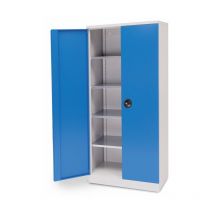 Bedrunka+hirth - Flügeltürenschrank, Tiefe 500 mm, 4 x höhenverstellbare Fachböden Maße in mm (BxTxH): 920 x 500 x 1950