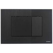 Placca Metis nero opaco – 1,4 cm profondità, 16,5 cm altezza, 24,7 cm larghezza – Fluidmaster