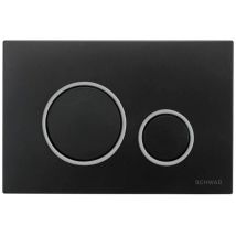 Fluidmaster - Placca Vela Nero Con Anello Cromo Lucido Codice Prod: P47-0202-0250