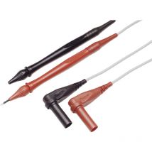 Fluke - TL40 Sicherheits-Messleitungs-Set Prüfspitze Lamellenstecker 4 mm Rot, Schwarz 1 St.